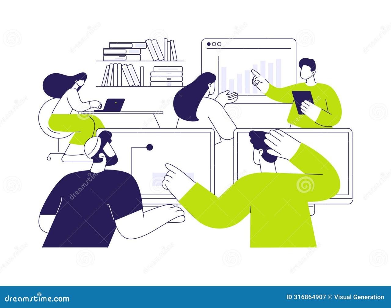 Workspace Abstract Concept Vector Illustration. Stock Vector ... Best Laptops for Virtual Classrooms and Homeschooling